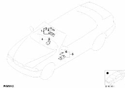 Diverse lyktor diagram for BMW 3 Series E46 320Cd