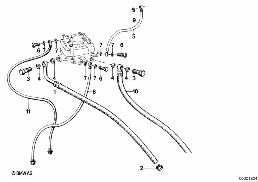 Conduite de carburant diagram for BMW 3 Series E21 318i