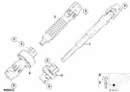 STEER.COL.-LOWER JOINT ASSY diagram for BMW 3 Series E46 M3