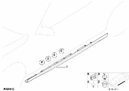 커버, 로커패널 / 휠 하우스 diagram for BMW 3 Series E46 318Ci