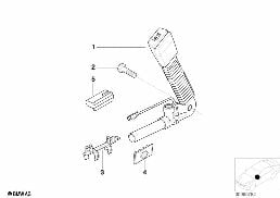 LOWER STRAP, FRONT diagram for BMW 3 Series E46 318Ci