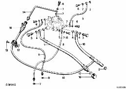 FUEL PIPE diagram for BMW 3 Series E21 320i