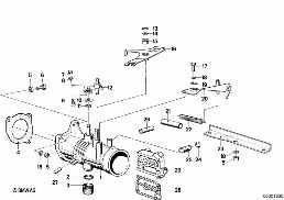 THROTTLE HOUSING ASSY diagram for BMW 3 Series E21 320i