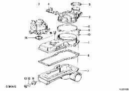 VOLUME AIR FLOW SENSOR diagram for BMW 3 Series E21 320i