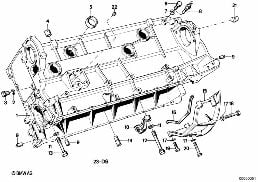 ENGINE BLOCK diagram for BMW 7 Series E23 728i