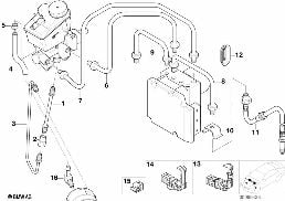 FRONT BRAKE PIPE, DSC