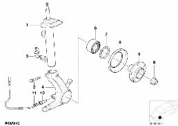 Pruž.jedn.př./nakláp.lož. pohon vš. kol diagram for BMW 3 Series E46 325xi