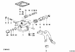 THROTTLE HOUSING ASSY diagram for BMW 3 Series E21 320i