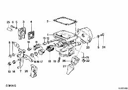 THROTTLE HOUSING ASSY diagram for BMW 3 Series E30 318i