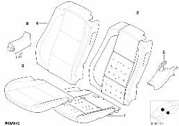 SEAT FRONT, UPHOLSTERY & COVER BASE SEAT
