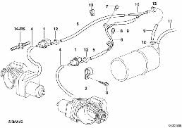 Tankentlüftungsventil/Störluftventil diagram for BMW 7 Series E32 750iL