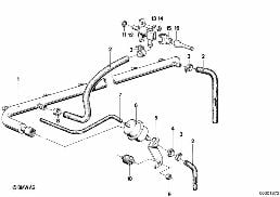 FUEL INJECTION SYSTEM diagram for BMW 7 Series E23 733i