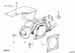 THROTTLE HOUSING ASSY diagram for BMW 5 Series E28 535i