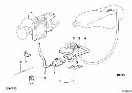 FUEL TANK BREATH.VALVE/DISTURB.AIR VALVE diagram for BMW 5 Series E28 535i