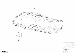 HEADLIGHT diagram for BMW X5 E53 3.0d