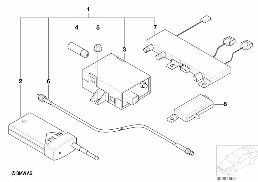 Kit de montage telecde chauffage auxil. diagram for BMW 5 Series E39 525td