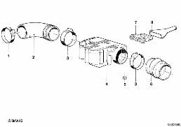 VOLUME AIR FLOW SENSOR diagram for BMW 7 Series E23 733i