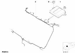 SINGLE PARTS, BMW SPOILER ANTENNA diagram for BMW X5 E53 3.0i