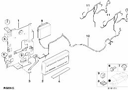 SINGLE PARTS, SA 641, TRUNK diagram for BMW X5 E53 4.4i