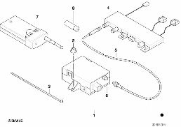 RETROFIT KIT, REMOTE CNTRL,INDEP.HEATING diagram for BMW 7 Series E38 740i