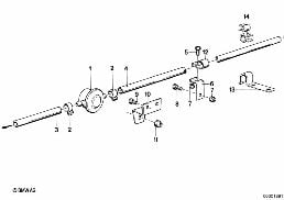 FUEL PREPARATION SYSTEM diagram for BMW 7 Series E23 733i