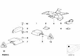 ELECTRIC PARTS AIRBAG diagram for BMW 7 Series E38 740i
