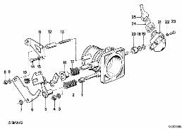 ACCELERATOR PEDAL diagram for BMW 7 Series E23 733i