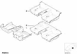 INDIVIDUAL FLOOR COVERING diagram for BMW 3 Series E46 318i