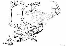 VOLUME AIR FLOW SENSOR diagram for BMW 3 Series E30 318i