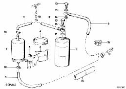 FUEL SUPPLY/FILTER diagram for BMW 3 Series E30 325ix