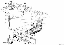 VOLUME AIR FLOW SENSOR diagram for BMW 3 Series E30 318i