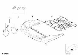 FRONT SEAT FRAME MECH./EL./SINGL.PARTS diagram for BMW 3 Series E46 325Ci
