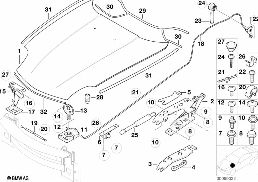 ENGINE HOOD/MOUNTING PARTS