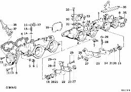 THROTTLE HOUSING ASSY diagram for BMW 5 Series E34 M5 3.8