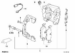 FRONT BRAKE PAD WEAR SENSOR