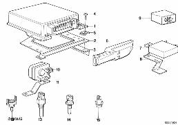 CONTROL UNIT IDLING CONTROL diagram for BMW 3 Series E30 325ix