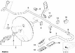 POWER BRAKE UNIT DEPRESSION diagram for BMW 3 Series E46 318i