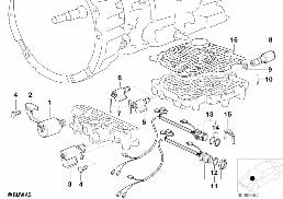 A4S 270R/310R SOLENOID VALVE/CABLE SET diagram for BMW 3 Series E46 318i