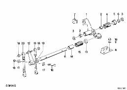 Gasbetätigung diagram for BMW 3 Series E30 M3