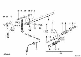 ACCELERATOR PEDAL diagram for BMW 5 Series E34 M5 3.8