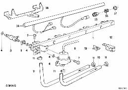 Inspuit-installatie-ventiel/bijping diagram for BMW 3 Series E30 325ix