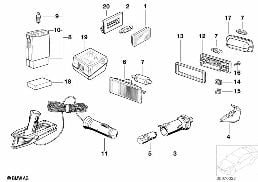 VARIOUS LAMPS diagram for BMW 3 Series E30 318i