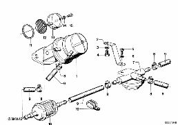 ระบบจ่ายน้ำมันเชื้อเพลิง/ปั๊ม/ตัวกรอง diagram for BMW 5 Series E12 528