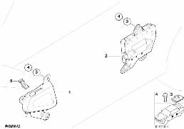 Airbag latéral diagram for BMW 5 Series E39 525td