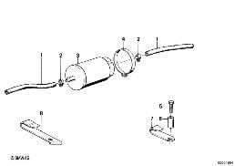 FUEL FILTER diagram for BMW 7 Series E23 733i
