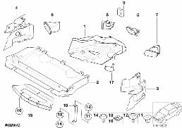 AIR DUCT diagram for BMW Z3 E36 2.8