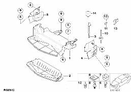 UNDERHOOD SHIELD diagram for BMW Z3 E36 1.9