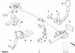 Gancio di traino, amovibile diagram for BMW X5 E53 4.6is
