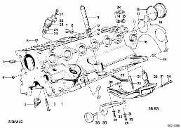 ENGINE BLOCK diagram for BMW 3 Series E30 325e