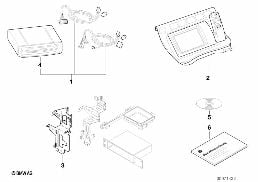 NAVI.SYST.WITHOUT SA602/SPARE PARTS ONLY diagram for BMW 3 Series E46 318i